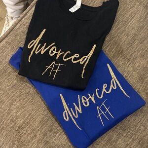 Black and Blue Graphic Tees
